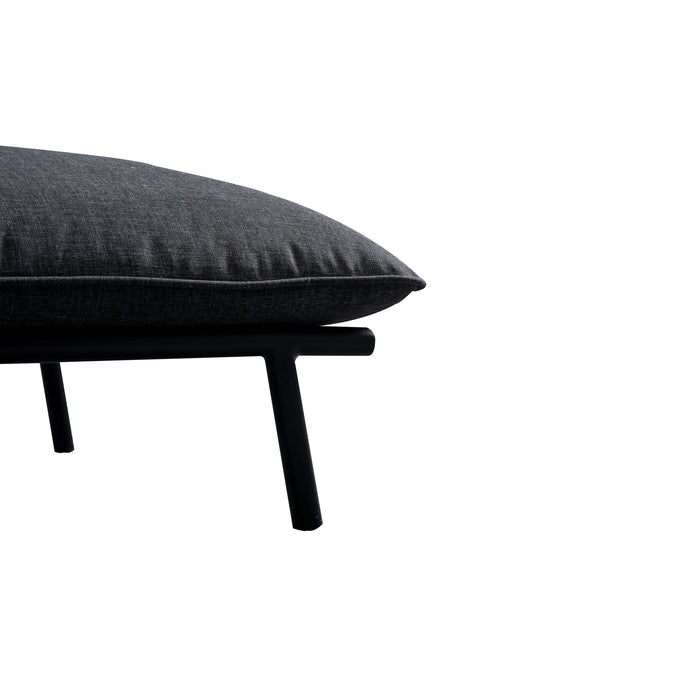 Morgan - Outdoor Ottoman - Charcoal