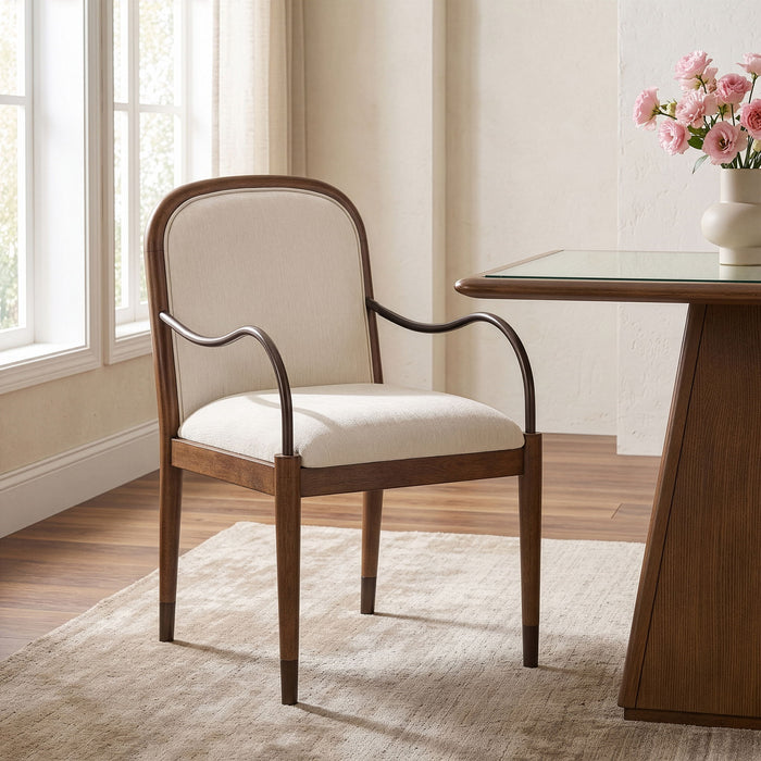 Cambria - Fabric Upholstered Dining Arm Chair