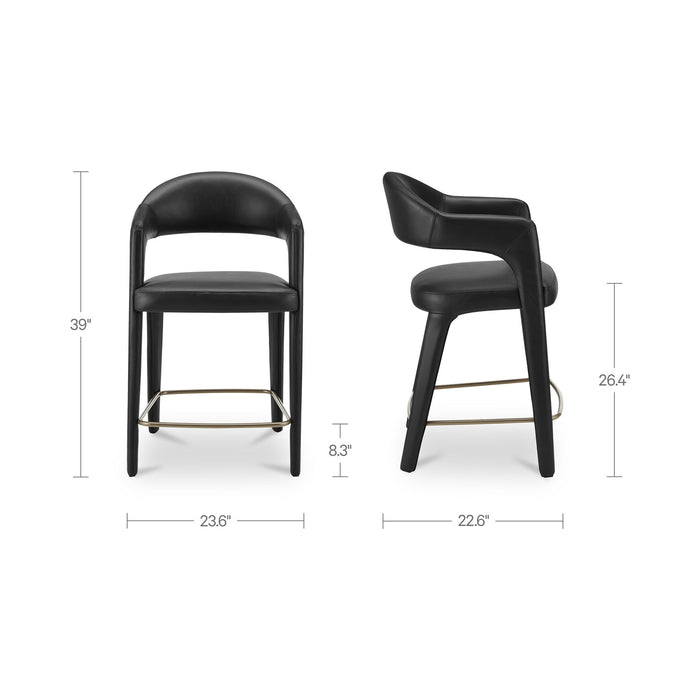 Martens - Counter Stool Leather - Black