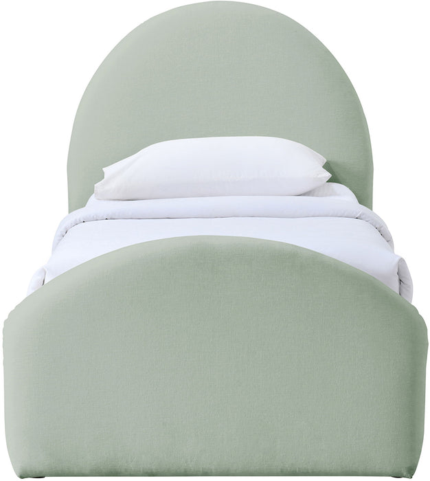 Andaz - Chenille Fabric Upholstered Trundle Bed