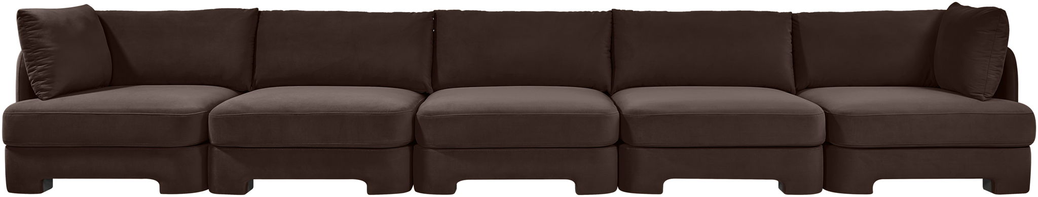 Hammond - Velvet Performance Fabric Upholstered 5 Piece Sofa