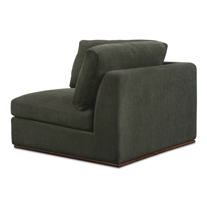 Rue - Corner Chair - Deep Green
