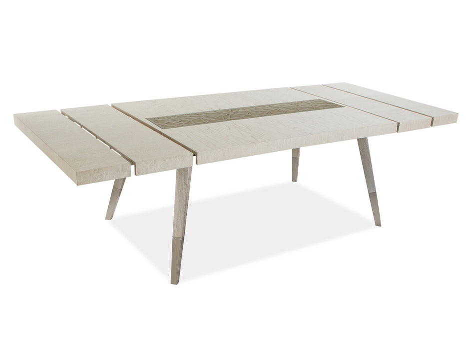Lenox - Rectangular Dining Table - Warm Silver