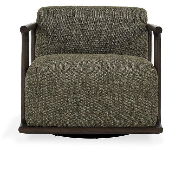 Lucia - Swivel Accent Chair - Kale Green
