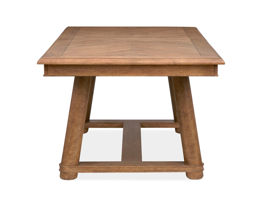 Woodward - Trestle Extendable Dining Table Set