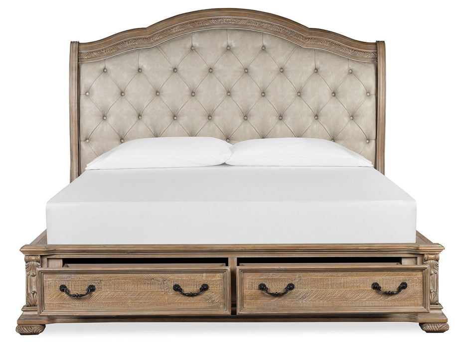 Marisol - Upholstered Sleigh Storage Bed