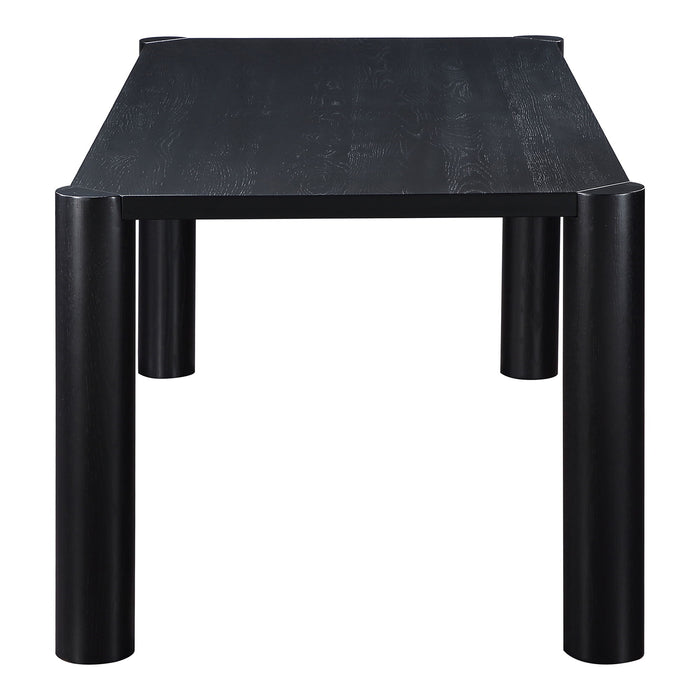 Post - Small Dining Table - Black Oak
