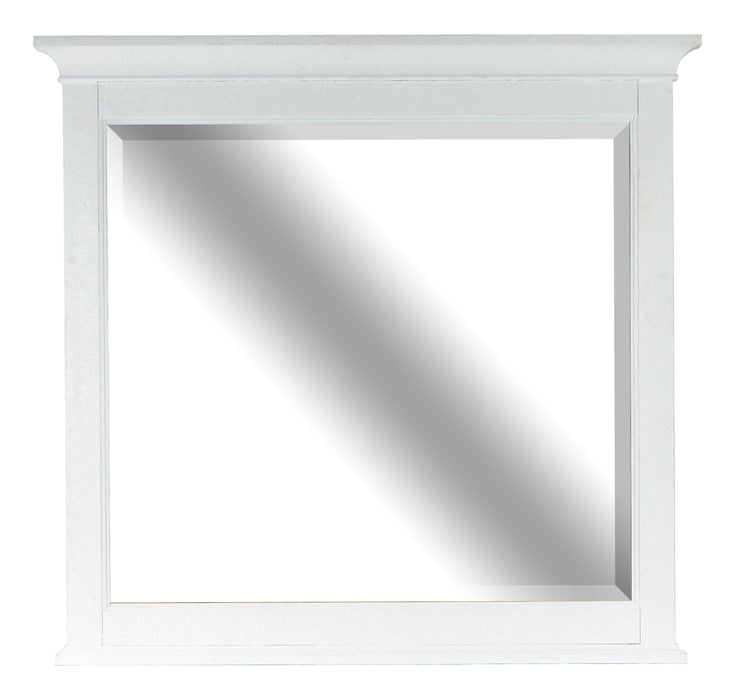 Heron Cove - Landscape Mirror - Chalk White