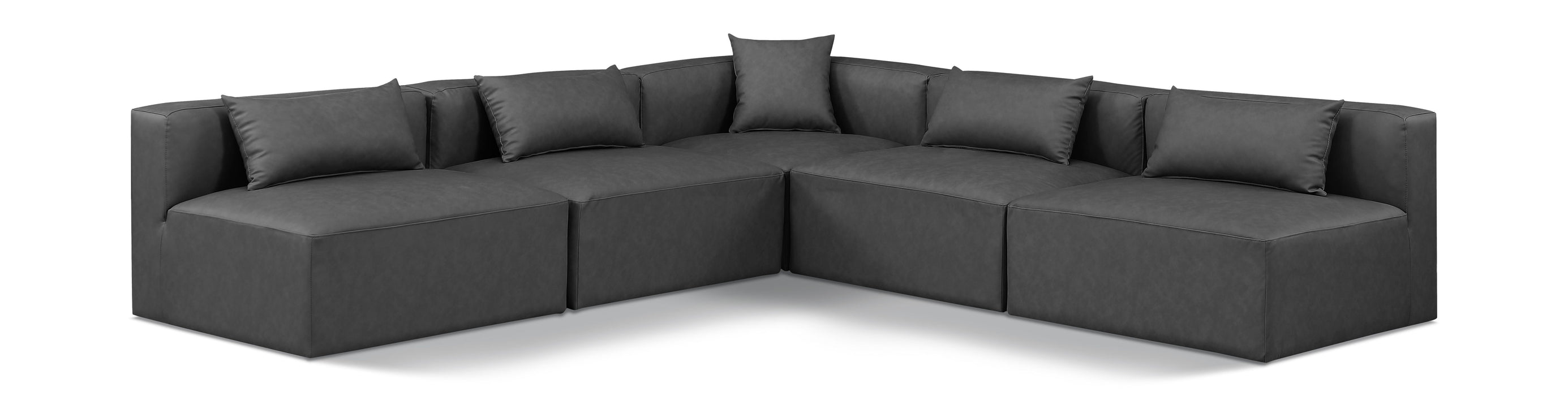 Cube - 5 Piece Modular Corner Armless Sectional