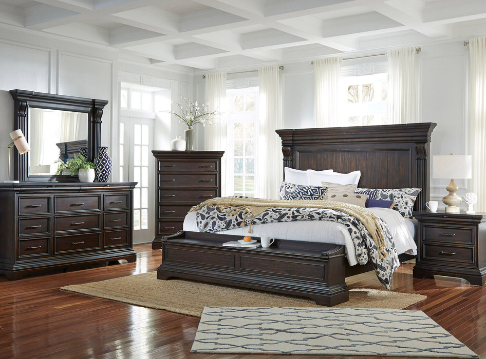 Caldwell - 2 Drawer Nightstand - Smoked Molasses