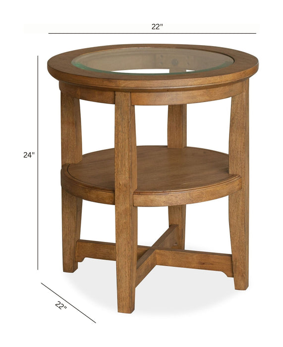 Durant - Shelf End Table - Honey Brown