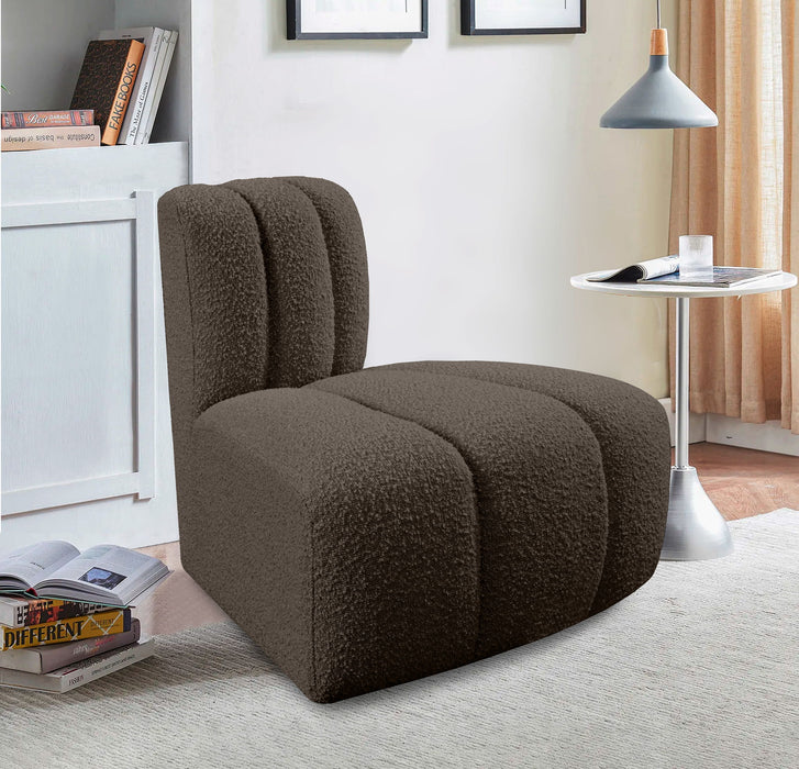 Arc - Boucle Fabric Reverse Corner