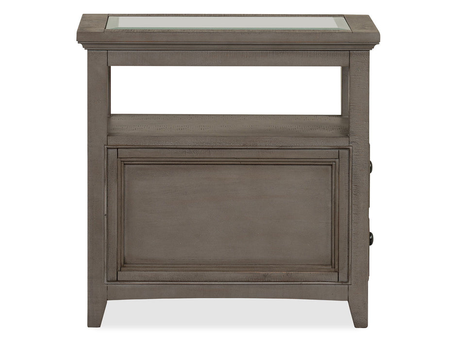 Paxton Place - Chairside End Table - Dovetail Gray
