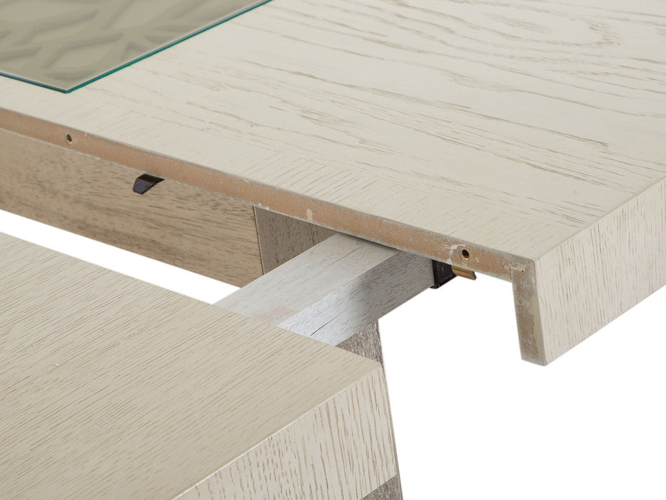 Lenox - Rectangular Dining Table - Warm Silver