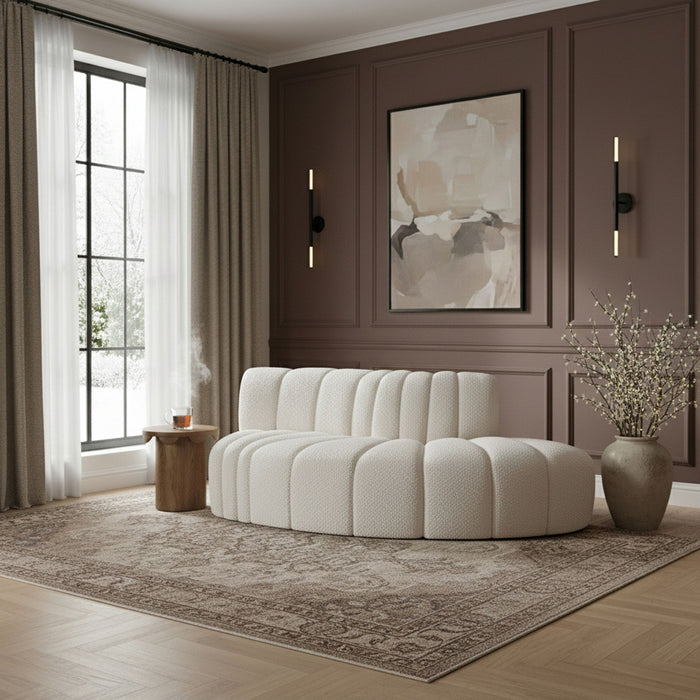 Arc - Boucle Fabric 3 Piece Modular Sofa