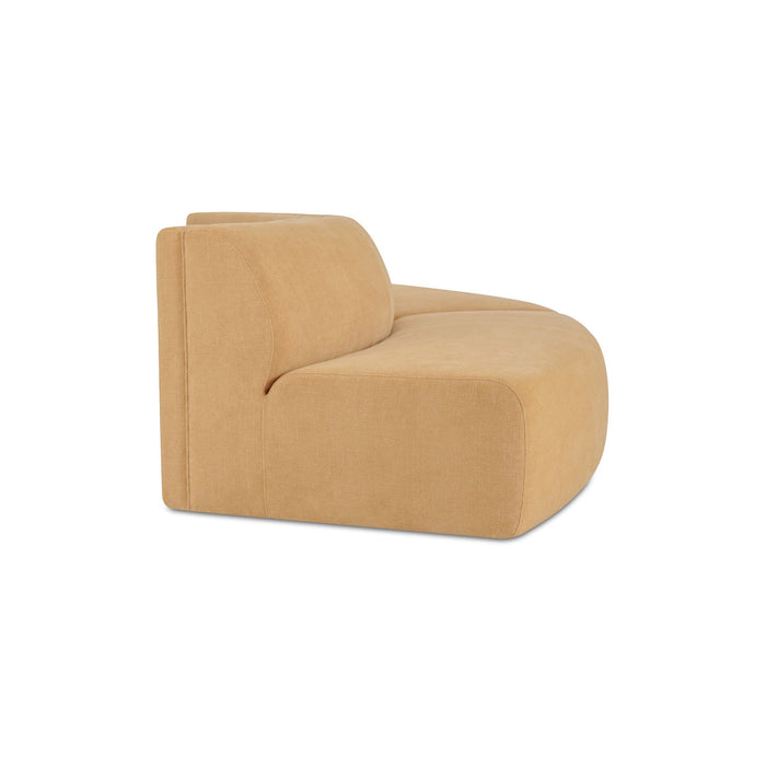 Naomi - 2 Piece Convex Modular Sectional - Golden Yellow