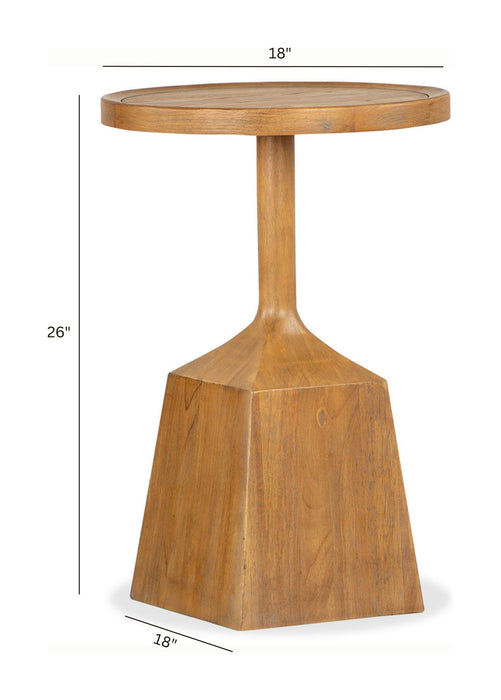 Lindon - Round Pedestal Accent End Table