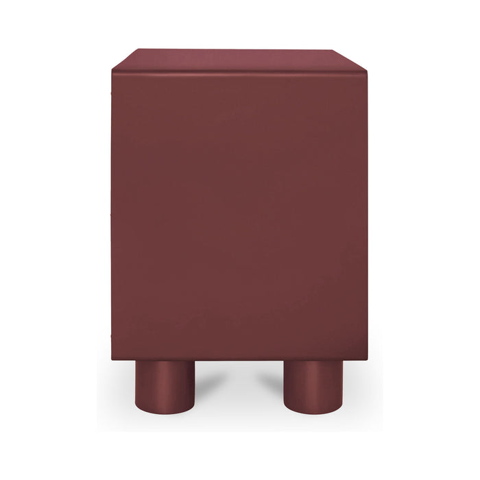 Jolene - Accent Nightstand - Deep Red