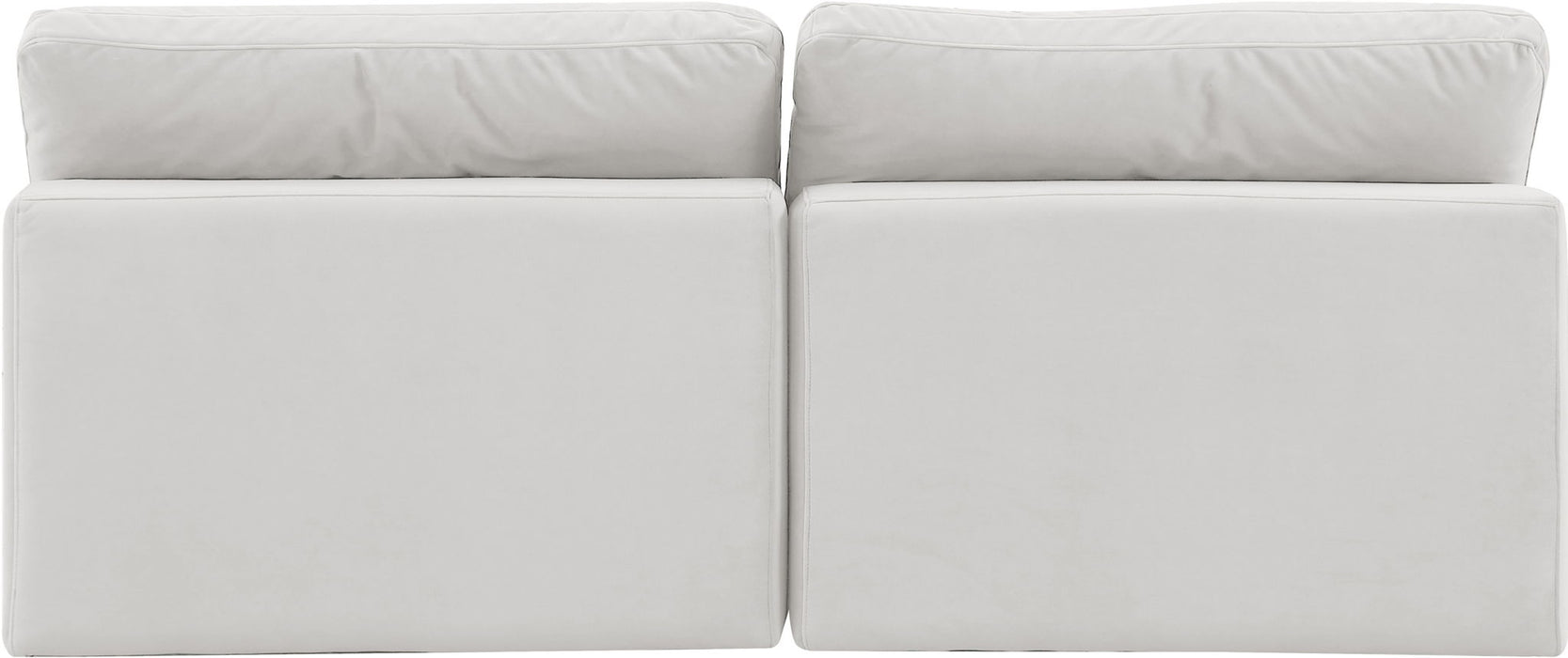 Comfy - Velvet Modular Armless Sofa 2 Seats