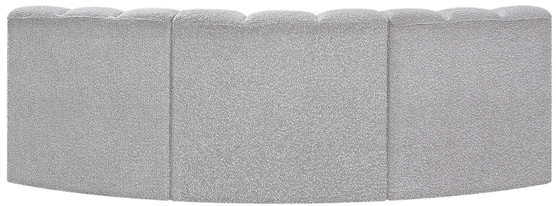 Arc - Boucle Fabric 3 Piece Modular Corner Sofa