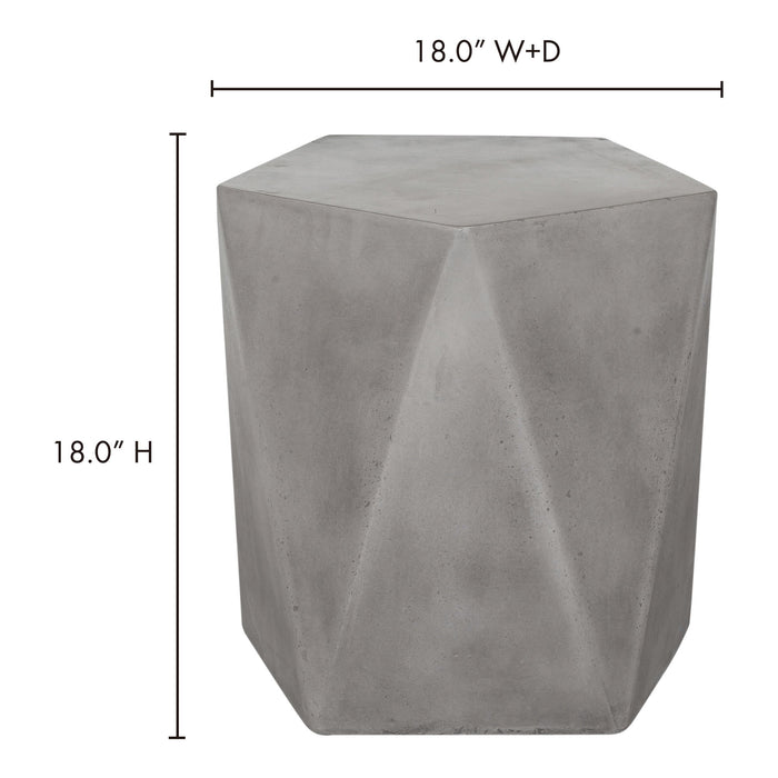 Gem - Outdoor Stool - Gray