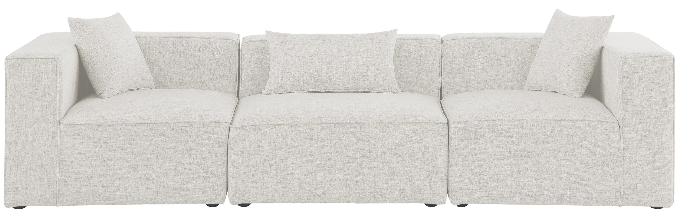 Cube - Linen Modular 3 Seat Sofa