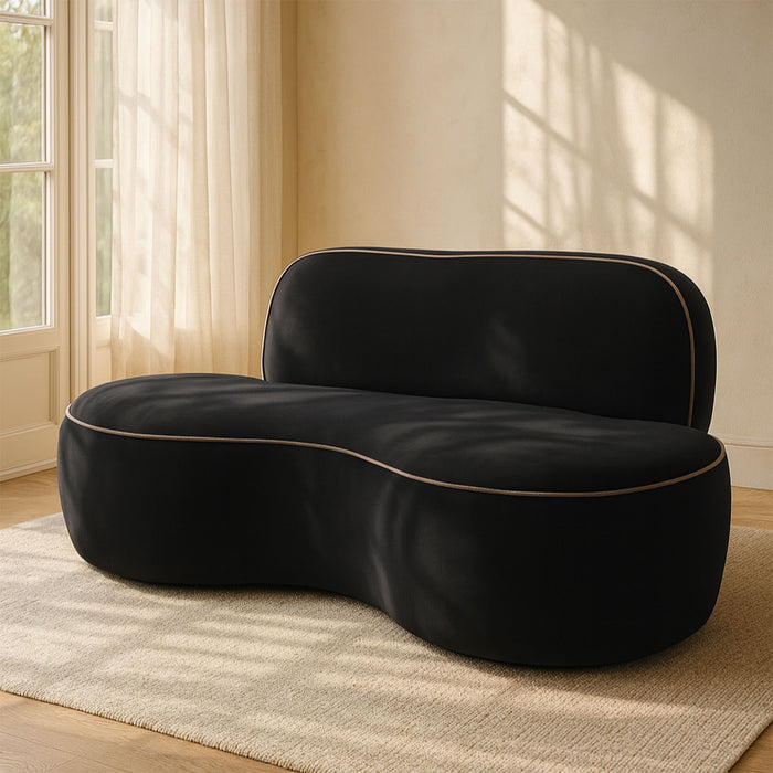 Swerve - Velvet 77" Upholstered Loveseat