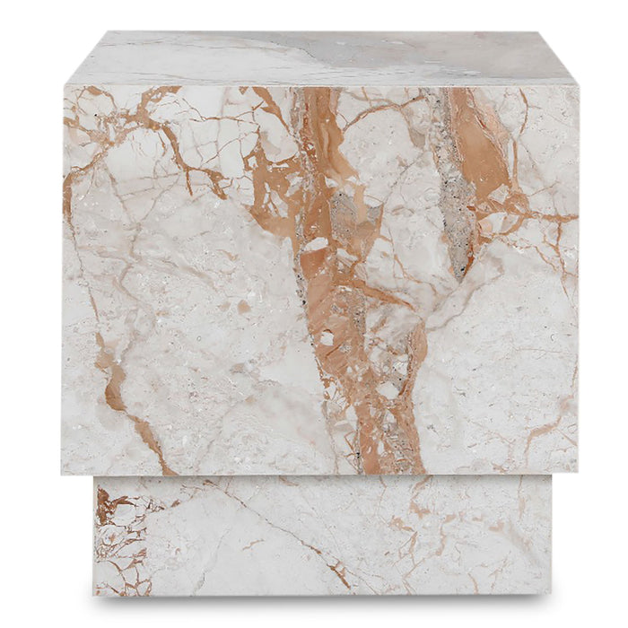 Layla - Side Table - Breccia Marble