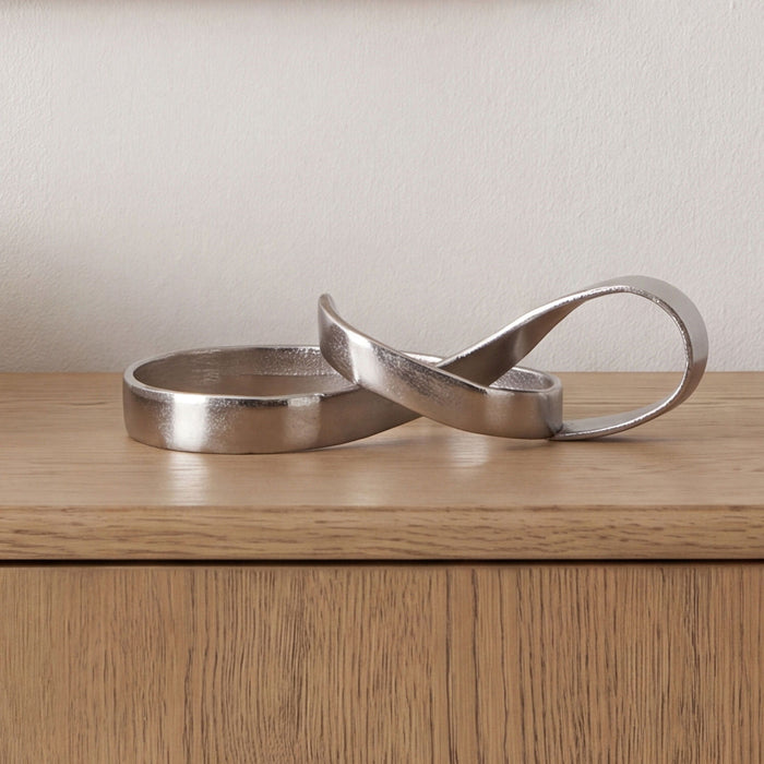 Cascade - Cast Aluminum Sculpture - Silver