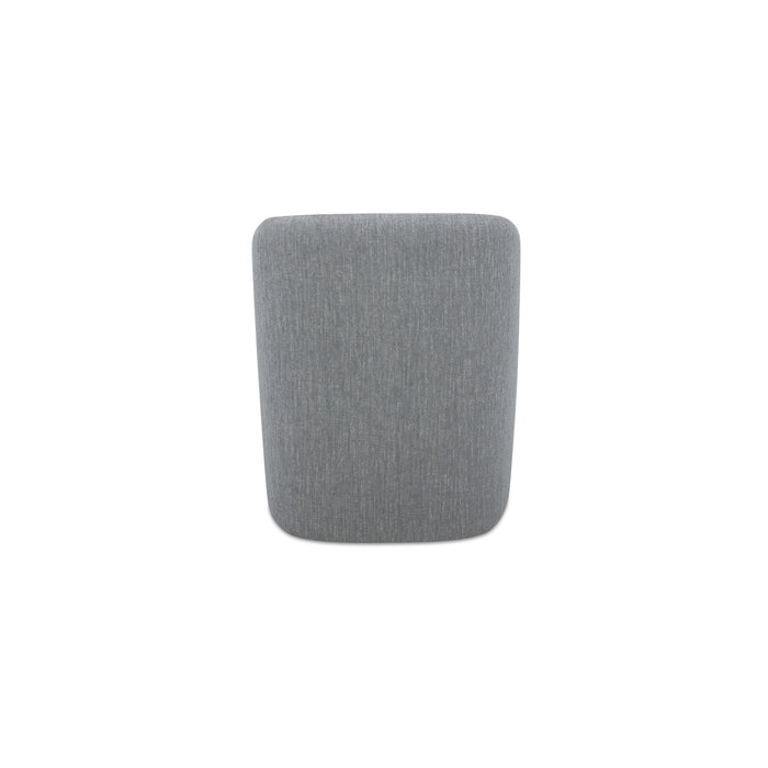 Sandy - Fabric Rolling Dining Chair - Gray