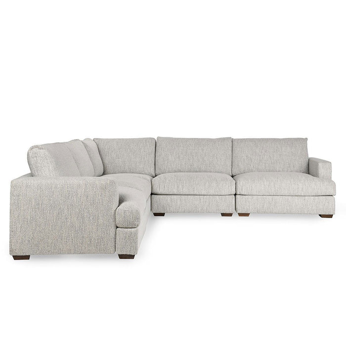 Ludwig - Upholstered 5 Piece Sectional - Ivory