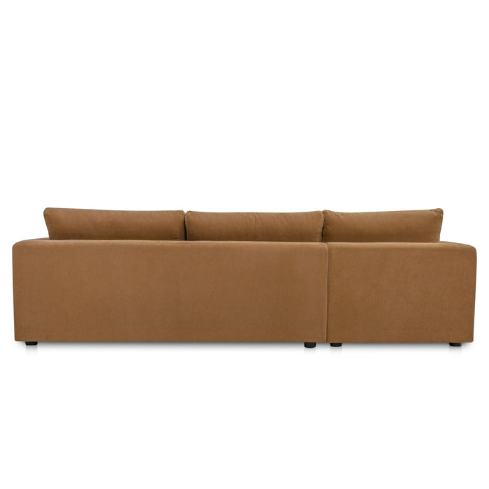 Burrow - Sleeper Sectional With Left Storage Chaise - Ginger