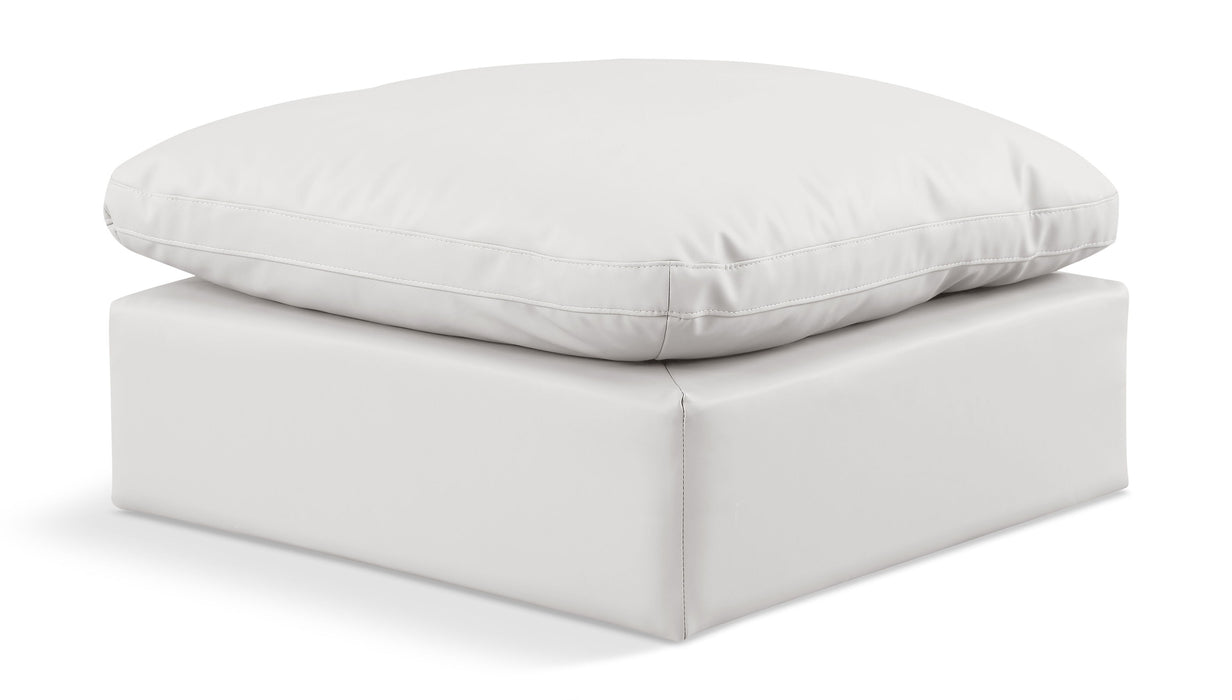 Indulge - Faux Leather Ottoman