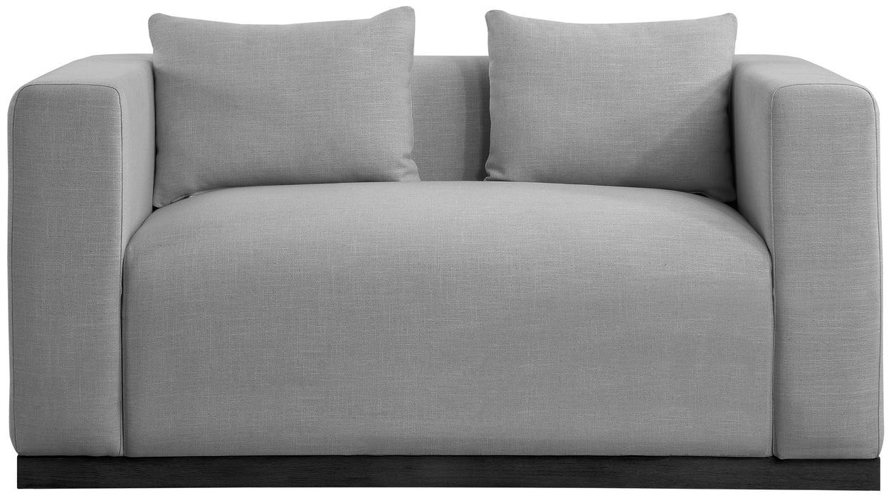 Alfie - Linen Textured Fabic Loveseat