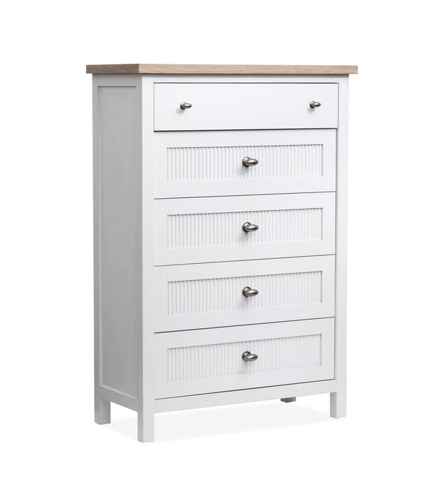 Windmill Harbour - Drawer Chest - White Whisp And Sand