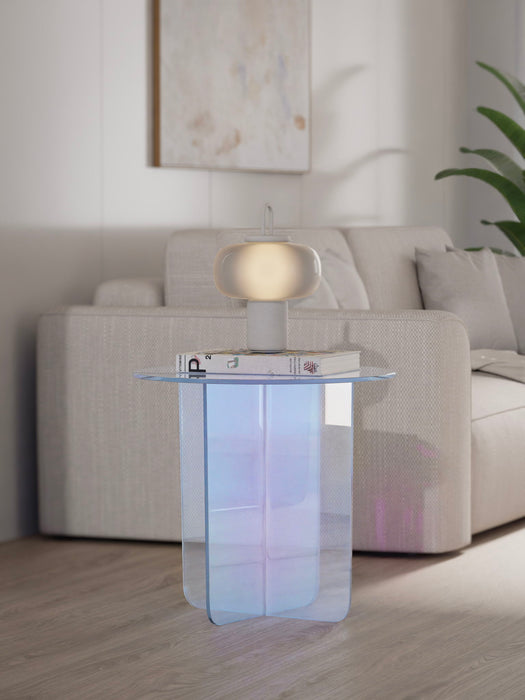 Fomo Lrg End Table - Iridescnt