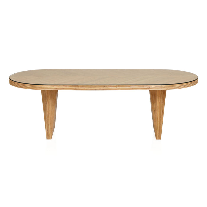 Caren - Oval Dining Table - Natural