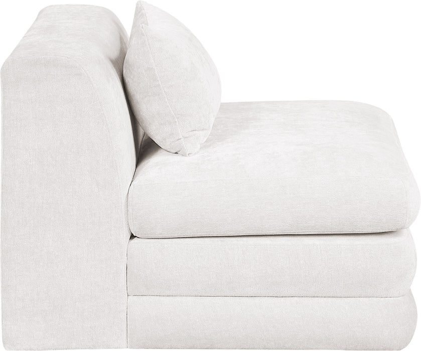 Stellar - Chenille Fabric Upholstered Modular Armless Chair