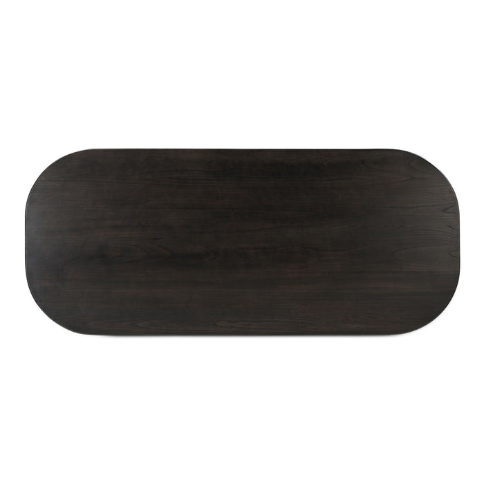 Glenn - Oval Dining Table - Dark Brown