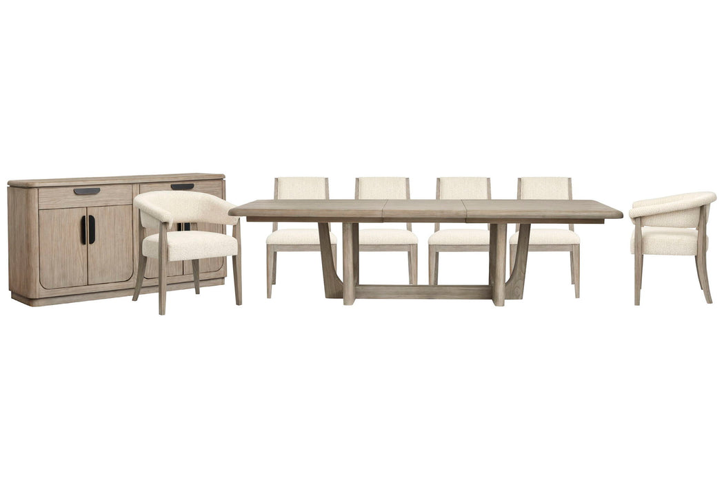 Braelyn - Extendable Trestle Dining Table Set