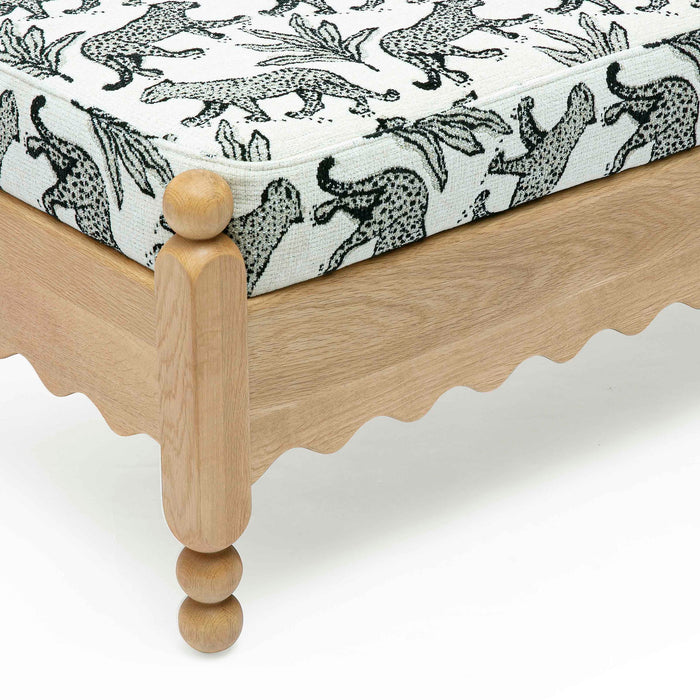 Thelma - Leopard Jacquard Bench