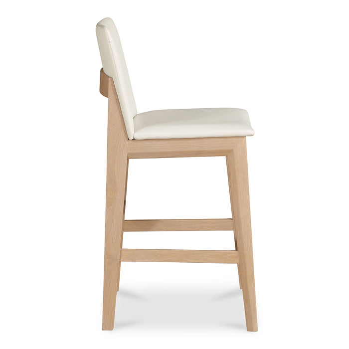 Deco - Counter Stool - White / Light Brown