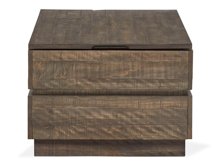 Baisden - Lift Top Storage Cocktail Table With Casters - Tobacco