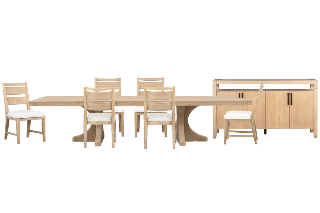 Somerset - Extendable Trestle Dining Table Set