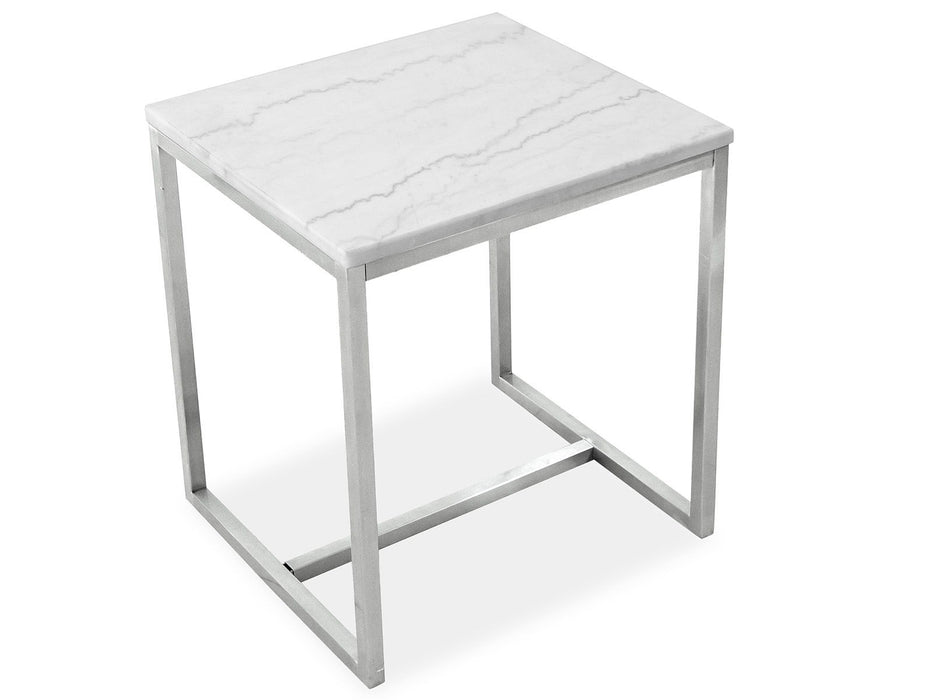 Esme - Rectangular End Table - White