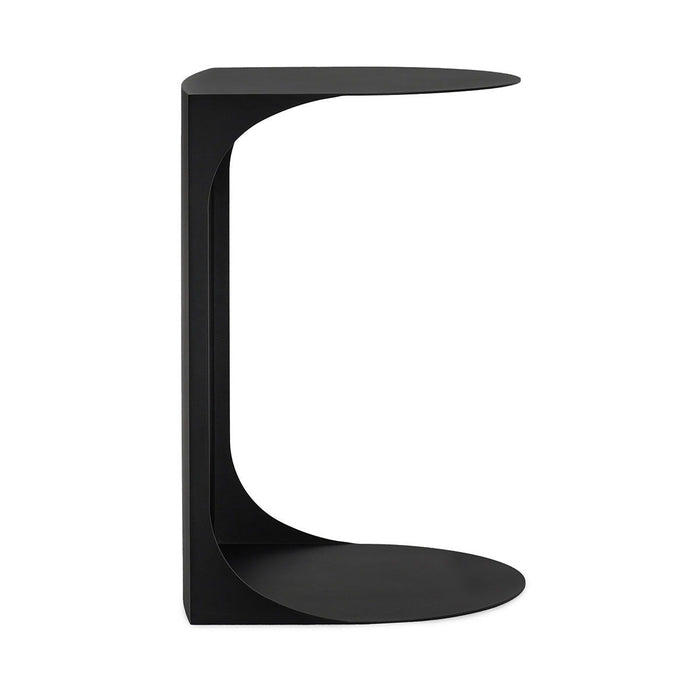 Cote - 16" Metal Accent Table - Black