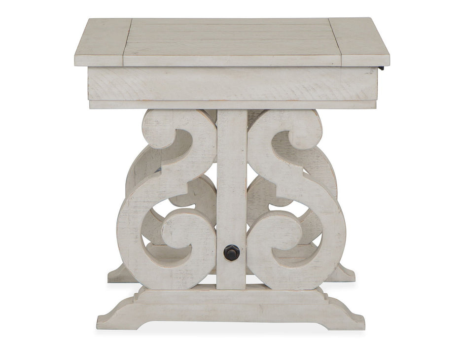Bronwyn - Rectangular End Table - Alabaster