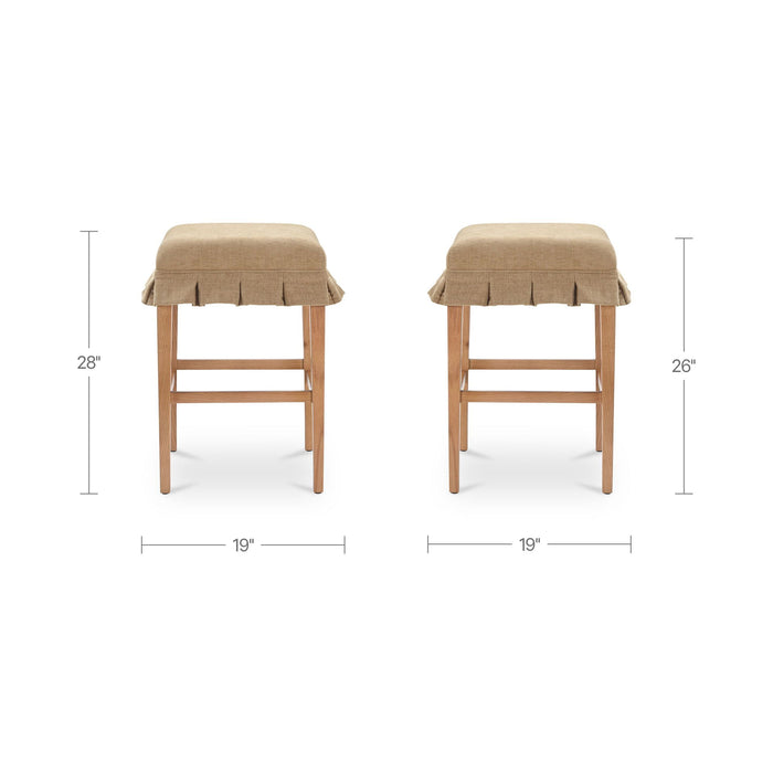 Anna - Counter Stool - Light Brown