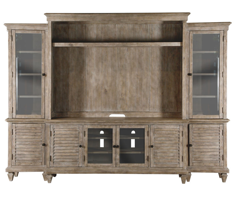 Calistoga - Rustic Entertainment Wall - Dovetail Gray