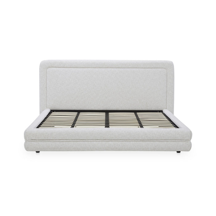 Tory - Queen Bed - Pebble White